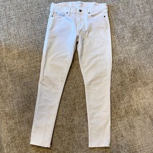 Banana Republic White Skinny Ankle Jeans size 27